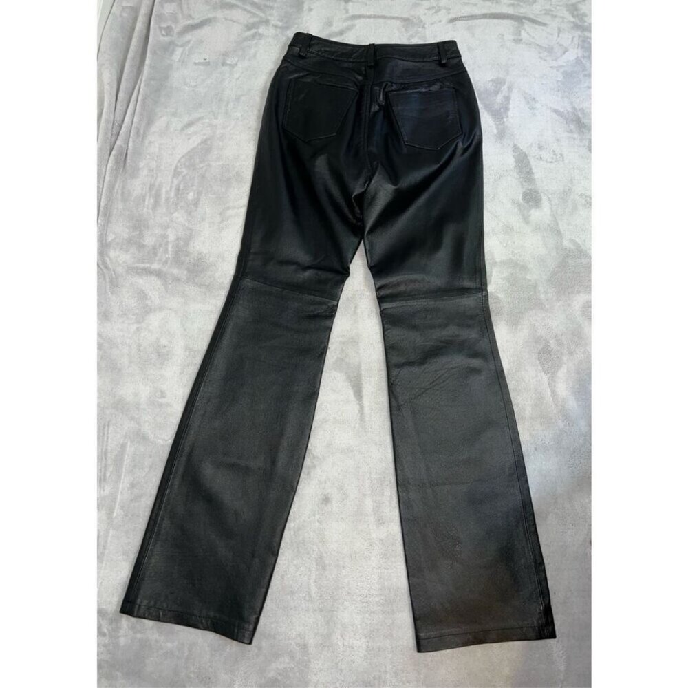 Newport News 100% Leather Flare Pants - Picture 5 of 7